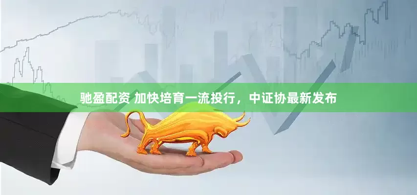 驰盈配资 加快培育一流投行，中证协最新发布