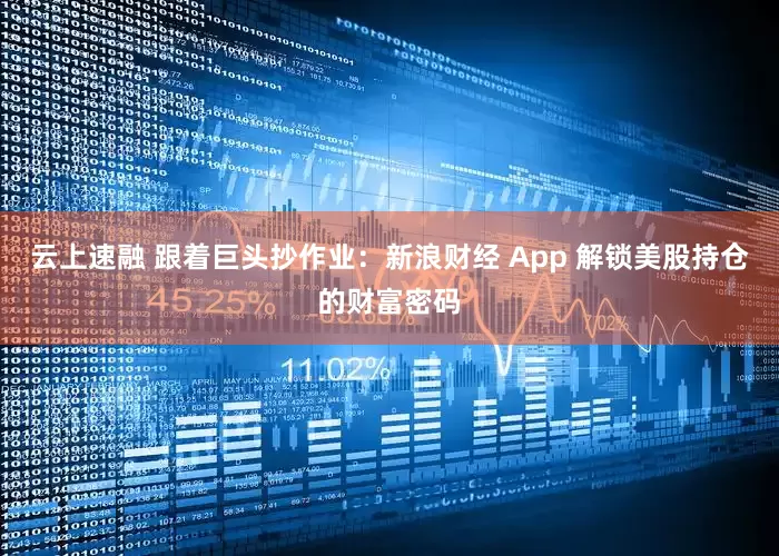 云上速融 跟着巨头抄作业：新浪财经 App 解锁美股持仓的财富密码